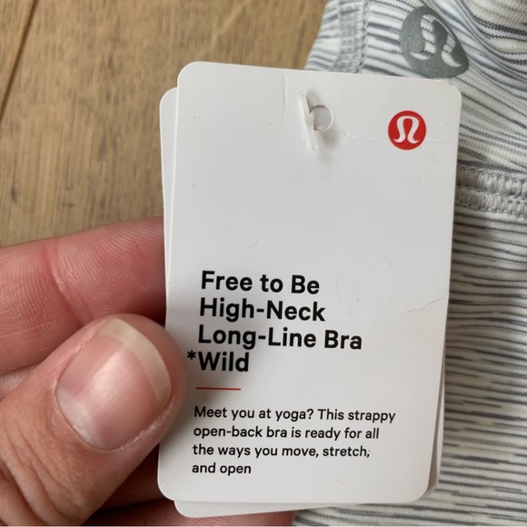 NWT Lululemon Free To Be High Neckline Long Line Bra - Picture 4 of 5